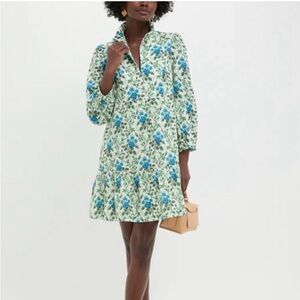 Tuckernuck Blue and Green Floral Mini Dress NWT